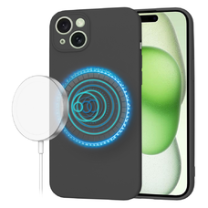  Techsuit - SoftFlex MagSafe - iPhone 15 Plus - Fekete tok