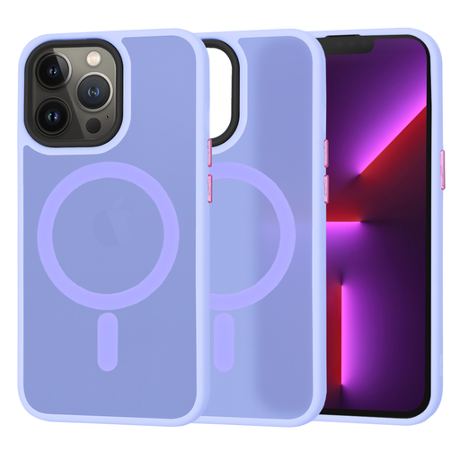 Techsuit - HaloFrost MagSafe sorozat - iPhone 13 Pro - Világos lila tok Techsuit - HaloFrost MagSafe sorozat - iPhone 13 Pro - Világos lila tok