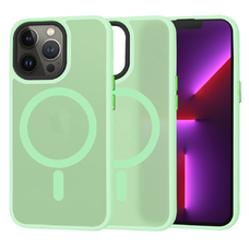  Techsuit - HaloFrost MagSafe Sorozat - iPhone 13 Pro - Világoszöld tok