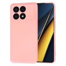  Techsuit - SoftFlex - Xiaomi Poco X6 Pro - Krétarózsaszín tok