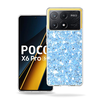 Techsuit - Csillogó Csillám - Xiaomi Poco X6 Pro - Kék tok thumbnail