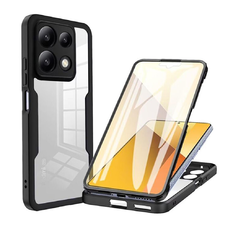  Techsuit - ColorVerse 360 Sorozat + Képernyővédő - Xiaomi Poco X6 Pro - Fekete tok