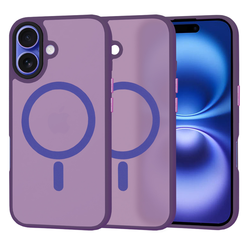 Techsuit - HaloFrost MagSafe Séria - iPhone 16 - Tmavomodrý obal