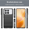  Techsuit - Karbon Szilikon - Xiaomi Poco X6 Pro - Fekete tok - 0. kép