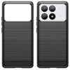  Techsuit - Karbon Szilikon - Xiaomi Poco X6 Pro - Fekete tok - 1. kép