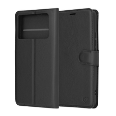  Techsuit - Bőrtok - Xiaomi Poco X6 Pro - Fekete tok