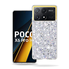  Techsuit - Csillogó Csillámpor - Xiaomi Poco X6 Pro - Fehér tok