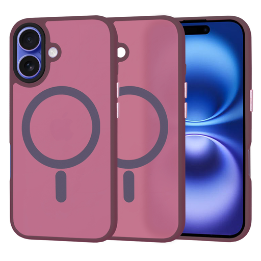 Techsuit - HaloFrost MagSafe séria - iPhone 16 - Bordeaux puzdro