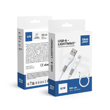 BLUE STAR kábel USB A - Lightning 2A 12W DC99I 1 m fehér