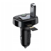 Baseus T-Typed FM Transmitter és Bluetooth autós töltő MP3 2xUSB és TF microSD 3.4A fekete (CCTM-01) - 1. kép