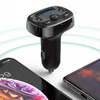 Baseus T-Typed FM Transmitter és Bluetooth autós töltő MP3 2xUSB és TF microSD 3.4A fekete (CCTM-01) - 3. kép