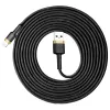 Baseus Cafule Nylon harisnyázott USB/Lightning kábel QC3.0 2A 3m fekete/arany (CALKLF-RV1) - 3. kép