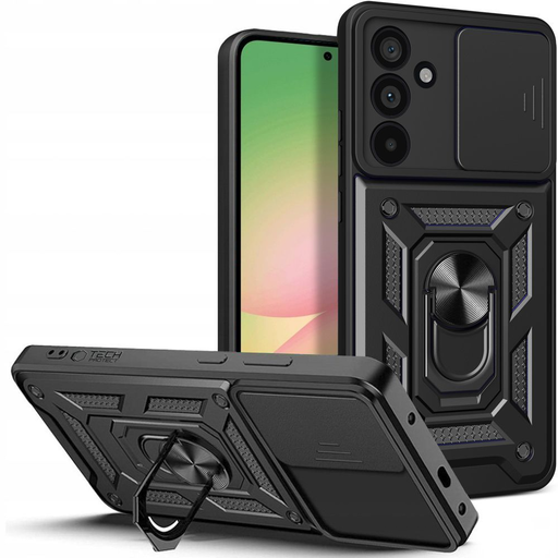 Tech-protect Camshield Pro Galaxy A56 5G fekete tok Tech-protect Camshield Pro Galaxy A56 5G fekete tok