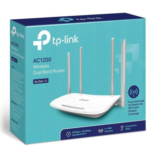 TP-LINK Router Archer A5 AC1200 Wireless 802.11ac/867Mbps LAN/WAN White EU