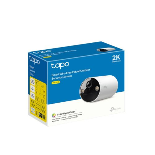TP-LINK Vezeték nélküli Kamera Tapo C410 Kültéri Biztonsági Kamera 2K Fehér EU
