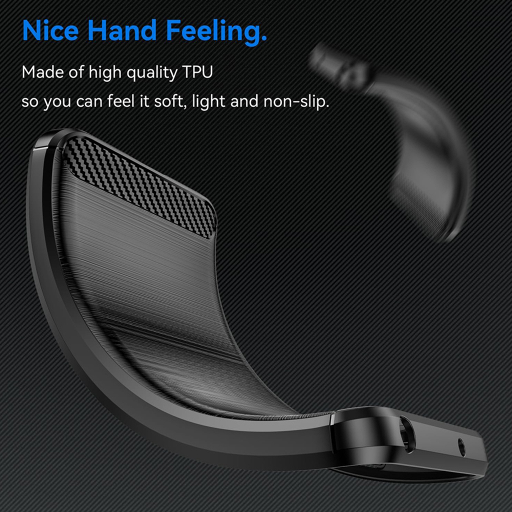  Techsuit - Karbon Szilikon - Samsung Galaxy A05 - Fekete tok - 7