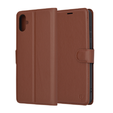  Techsuit - Bőr Tok - Samsung Galaxy A05 - Barna tok