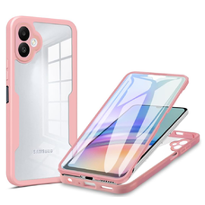  Techsuit - ColorVerse 360 Sorozat + Kijelzővédő - Samsung Galaxy A05 - Rózsaszín tok