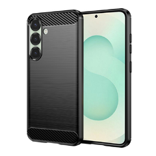  Techsuit - Szénszilikon - Samsung Galaxy S25 Plus - Fekete tok
