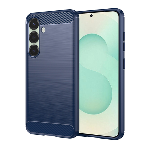 Techsuit - Karbonszilikon - Samsung Galaxy S25 Plus - Kék tok