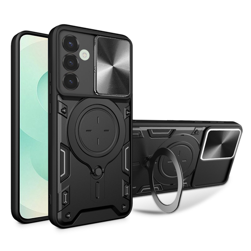 Techsuit - CamGuard Pro - Samsung Galaxy S25 Plus - Fekete tok Techsuit - CamGuard Pro - Samsung Galaxy S25 Plus - Fekete tok
