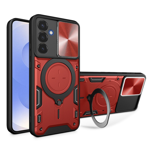 Techsuit - CamGuard Pro - Samsung Galaxy S25 - Piros tok Techsuit - CamGuard Pro - Samsung Galaxy S25 - Piros tok