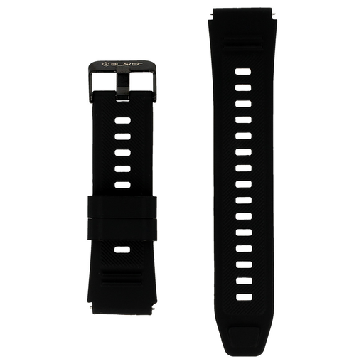 Blavec Universal remienok na hodinky M07 Raptor 22mm silikón čierny
