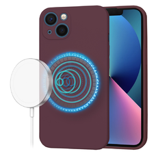  Techsuit - SoftFlex MagSafe - iPhone 13 - Szilvapiros tok
