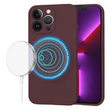  Techsuit - SoftFlex MagSafe - iPhone 13 Pro - Szilvavörös tok