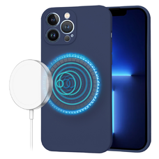  Techsuit - SoftFlex MagSafe - iPhone 13 Pro Max - Tengerészkék tok