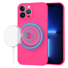  Techsuit - SoftFlex MagSafe - iPhone 13 Pro Max - Forró Rózsaszín tok