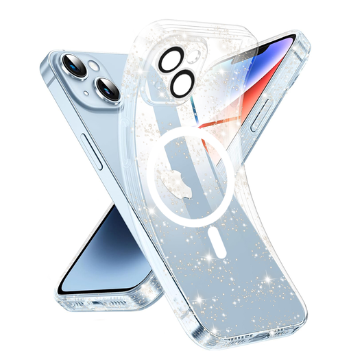 Techsuit - SparkleSkin MagSafe Sorozat - iPhone 14 - Átlátszó tok Techsuit - SparkleSkin MagSafe Sorozat - iPhone 14 - Átlátszó tok