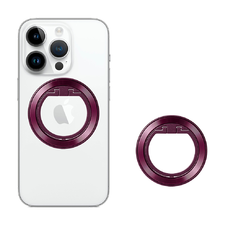  Techsuit - MagSafe telefontartó gyűrű (MPR2) - Kerek forma, alumínium ötvözet - Bordó