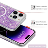  Techsuit - Csillogó Glitter MagSafe - iPhone 14 Plus / iPhone 15 Plus - Lila tok - 0. kép