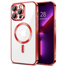  Techsuit - Luxus Kristály MagSafe - iPhone 13 Pro - Piros tok