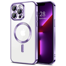  Techsuit - Luxus Kristály MagSafe - iPhone 13 Pro - Világos Lila tok