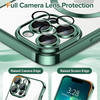  Techsuit - Luxus Kristály MagSafe - iPhone 13 Pro - Mélyzöld tok - 2. kép