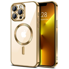  Techsuit - Luxus Kristály MagSafe - iPhone 13 Pro Max - Arany tok