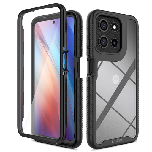 Tech-protect Defense Motorola Moto G15 / G15 Power / G05 / E15 Fekete tok Tech-protect Defense Motorola Moto G15 / G15 Power / G05 / E15 Fekete tok