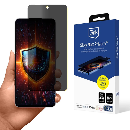 Privacy Film 3mk Silky Matt Privacy Oppo Reno 13F 4G üvegfólia