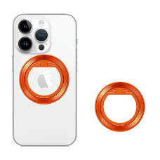  Techsuit - MagSafe Telefon Gyűrű (MPR2) - Kerek Alakú, Alumínium Ötvözet - Narancssárga