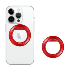  Techsuit - MagSafe telefon gyűrű (MPR2) - Kerek alakú, alumínium ötvözet - Piros