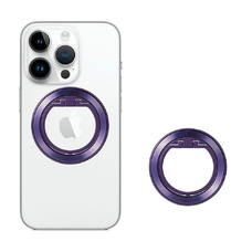  Techsuit - MagSafe telefon gyűrű (MPR2) - kerek alakú, alumínium ötvözet - lila