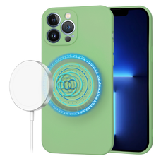  Techsuit - SoftFlex MagSafe - iPhone 13 Pro Max - Mentazöld tok