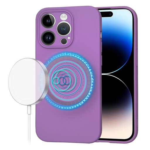Techsuit - SoftFlex MagSafe - iPhone 14 Pro - Lila tok Techsuit - SoftFlex MagSafe - iPhone 14 Pro - Lila tok
