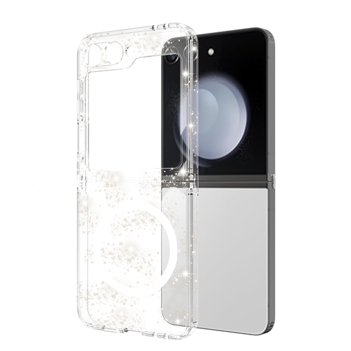  Techsuit - SparkleSkin MagSafe sorozat - Samsung Galaxy Z Flip5 - Átlátszó tok