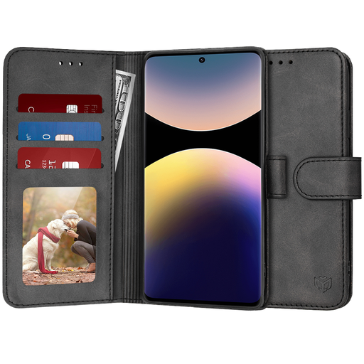 Techsuit - Napló füzet - Xiaomi Redmi Note 14 Pro 4G / Poco F7 - Fekete tok Techsuit - Napló füzet - Xiaomi Redmi Note 14 Pro 4G / Poco F7 - Fekete tok