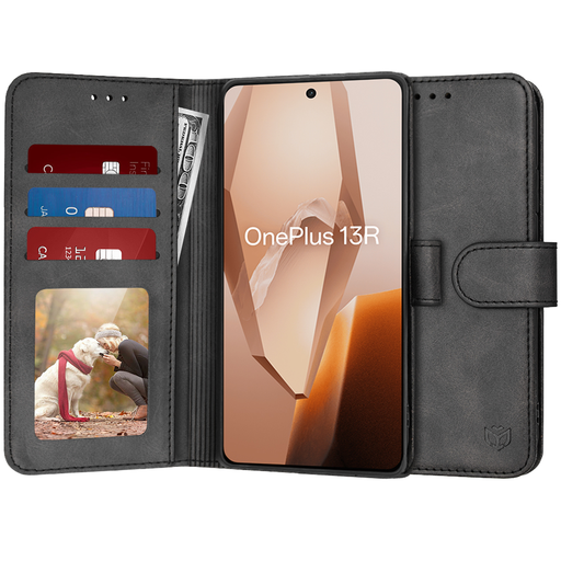 Techsuit - Naplófüzet - OnePlus 13R - Fekete tok Techsuit - Naplófüzet - OnePlus 13R - Fekete tok