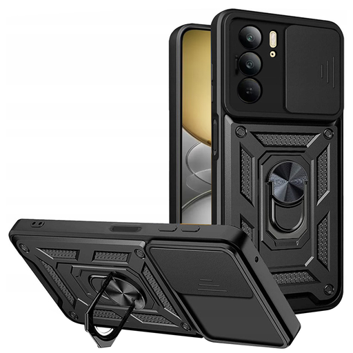 Techsuit - CamShield sorozat - Realme C75 - Fekete tok Techsuit - CamShield sorozat - Realme C75 - Fekete tok
