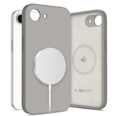 Tech-protect Liquid Silicone Magsafe iPhone 16e kőszürke tok